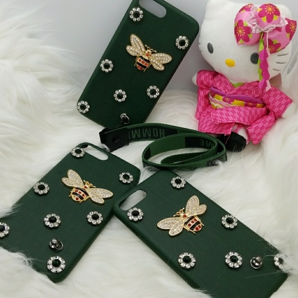 IPHONE 7&8 PLUS Luxury 3D Metal Bee Pearl Case - Picture 6 of 7